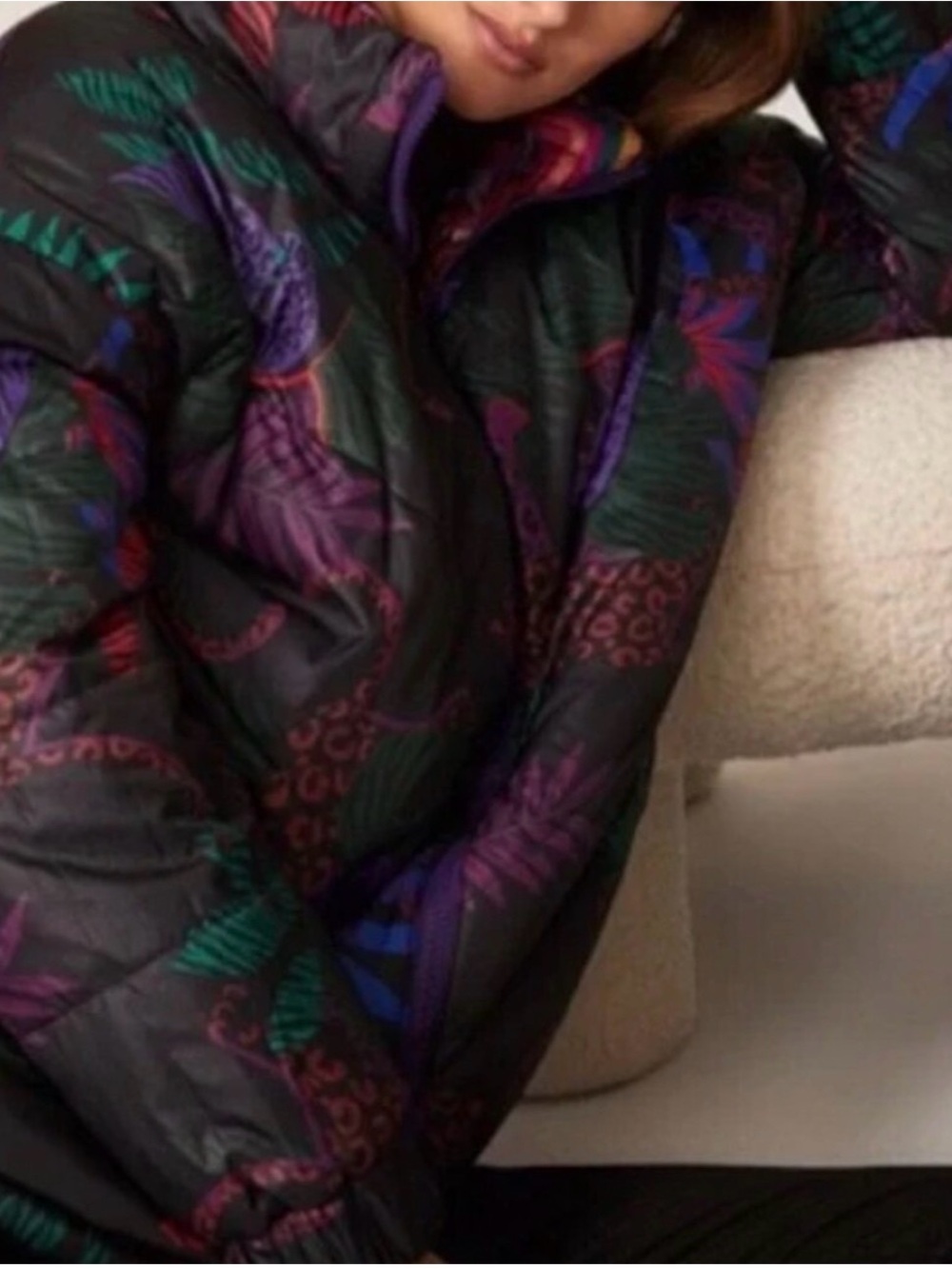 Farm Rio Patchwork Reversible Jacket - Picture 2 of 6